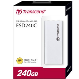 Transcend 240GB USB 3.1 Gen 2 USB Type-C ESD240C Portable SSD Solid State Drive TS240GESD240C