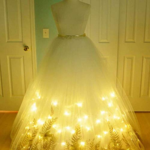 4 Pack 50 Led Fairy Lights Battery Operated with 8 Modes Remote Control Timer 16.5 Feet Waterproof Copper Wire Twinkle String Lights for Home Indoor outdoor Decor (Warm White)