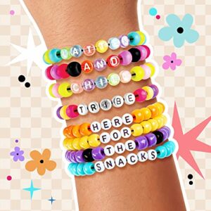 Fashion Angels Alphabet Bead Kit, 500+ Colorful Charms and Beads With Small Bead Organizer - Preppy Bracelet Making Kit for Teen Girls, Recommended for Ages 8 And Up