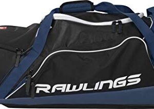 Rawlings | R1502 Wheeled Catcher's Bag | Baseball/Softball | Navy