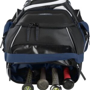 Rawlings | R1502 Wheeled Catcher's Bag | Baseball/Softball | Navy