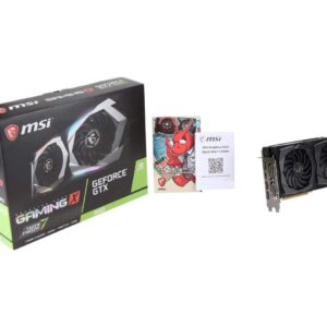 MSI Gaming GeForce GTX 1660 128-Bit HDMI/DP 6GB GDRR5 HDCP Support DirectX 12 Dual Fan VR Ready OC Graphics Card (GTX 1660 Gaming X 6G)