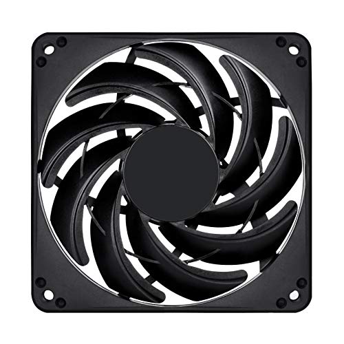 SilverStone Technology SST-FN124 120mm Fan with Slim 15mm Design with 3-Pins in Black FN124