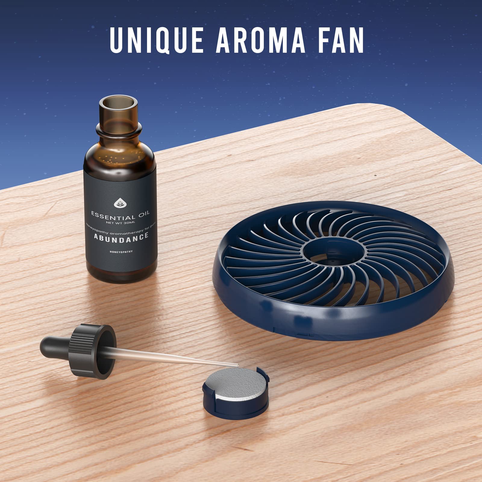 Battery Powered Clip on Fan with Aroma Function,AA Battery Operated Portable Fans for Camp,Small Dorm Fan with Powerful 4 Speeds,Quiet Desk Fan with 360°Rotation,Personal Dorm Fan for Home,Bed,Office