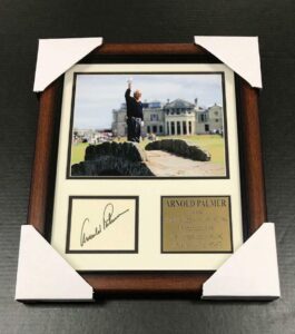 arnold palmer the king golf autographed signed cut reprint facsimile 8x10 photo