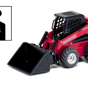 Siku 3049, Manitou 3300V Skid Steer Loader, 1:32, Metal/Plastic, Red, Multifunctional, Can be Combined Models of The Same Scale