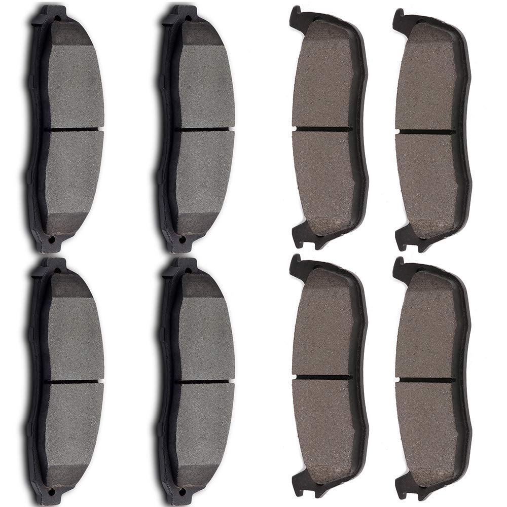 OCPTY Ceramic Brakes Pads, Quick Stop Front Rear Brake Pad fit for 1997-2003 For Ford For F-150,2004 For Ford For F-150 Heritage,2002 for Lincoln Blackwood