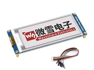 three color 2.9inch e-ink display module (b), 296x128 resolution 3.3v/5v e-paper epaper display screen red black white tri-color compatible with raspberry pi/arduino/stm32,spi interface, full refresh