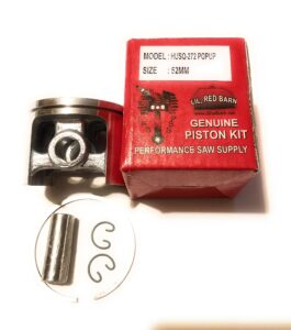 compatible with husqvarna 272xp, 272 52mm pop up piston kit extra power high compression 2 day standard shipping to all 50 states!