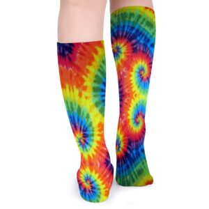 Tie Dye Unisex Casual Pattern Crew Socks Long Socks Boy's Girl's 50cm, One Color, One Size