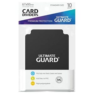 5 Packs Ultimate Guard Black Card Dividers (10) Standard Size Value Bundle!