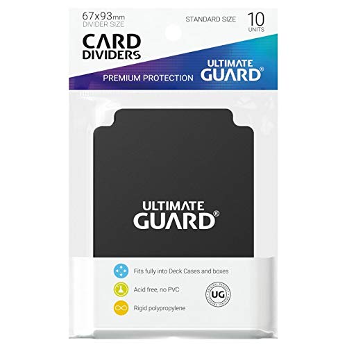 5 Packs Ultimate Guard Black Card Dividers (10) Standard Size Value Bundle!