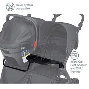 Britax B-Lively Double Stroller Infant Car Seat Adapter & Child Tray Kit