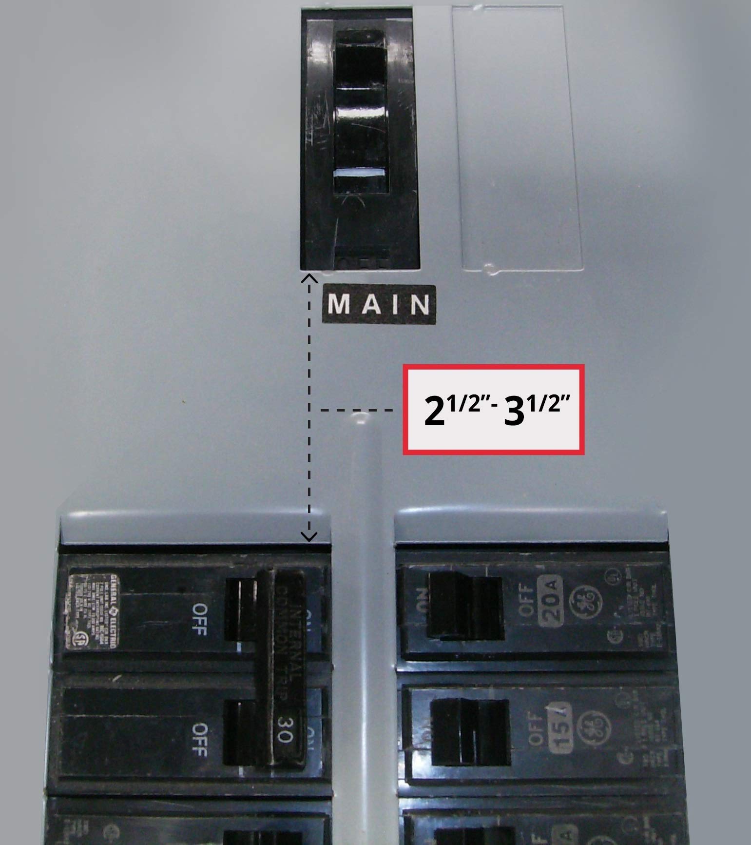 GE-200VL GE General Electric Generator Interlock Kit for Vertical Main 150 or 200 amp Breaker