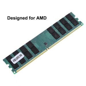 Ciglow DDR2 RAM Module, 4GB 800MHz 240 Pin DDR2 Memory Module Fast Data Transmission RAM DDR2 Module Desktop Memory RAM Module for AMD System.