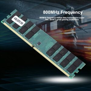 Ciglow DDR2 RAM Module, 4GB 800MHz 240 Pin DDR2 Memory Module Fast Data Transmission RAM DDR2 Module Desktop Memory RAM Module for AMD System.