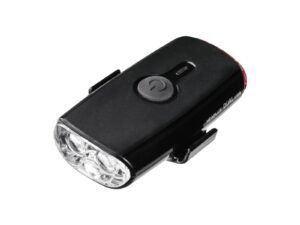 topeak headlux dual head and tail light black, one size