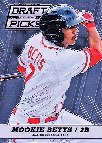 2013 Panini Prizm Perennial Draft Picks - Mookie Betts - Boston Red Sox Baseball Rookie Card RC #46