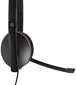 Sennheiser SC 165 USB (508317) - Double-Sided (Binaural) Headset for Business Professionals | with HD Stereo Sound, Noise-Cancelling Microphone, & USB Connector (Black)