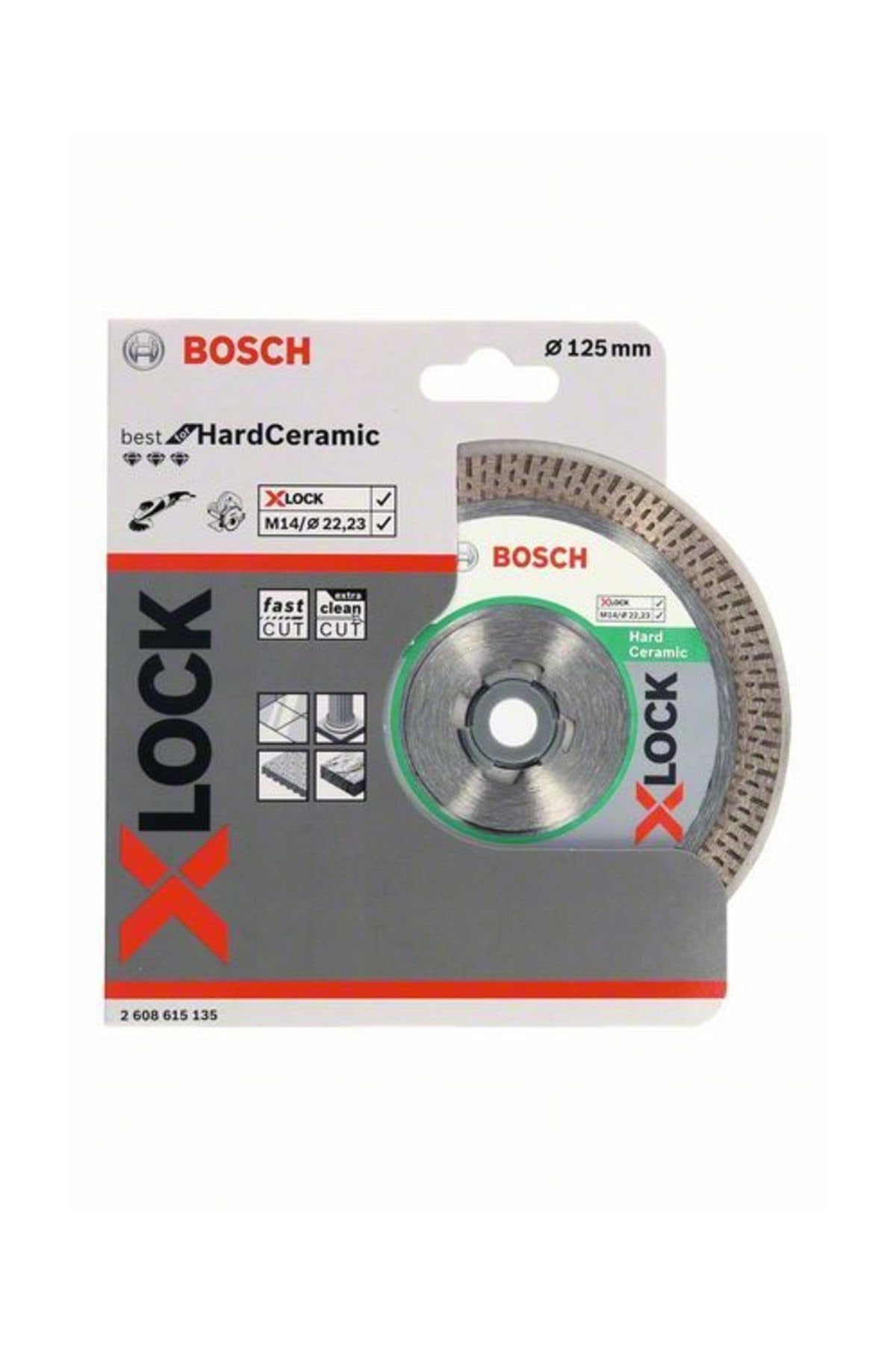 Bosch Professional 2608615135 Diamond Cutting Disc Best for Hard Ceramic X-Lock Diameter 125 mm Bore Diameter 22.23 mm