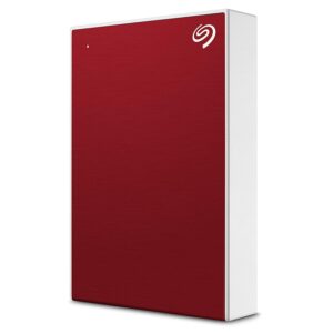 seagate backup plus portable 4tb external hard drive hdd – red usb 3.0 for pc laptop and mac, 1 year myliocreate, 2 months adobe cc photography (sthp4000403)