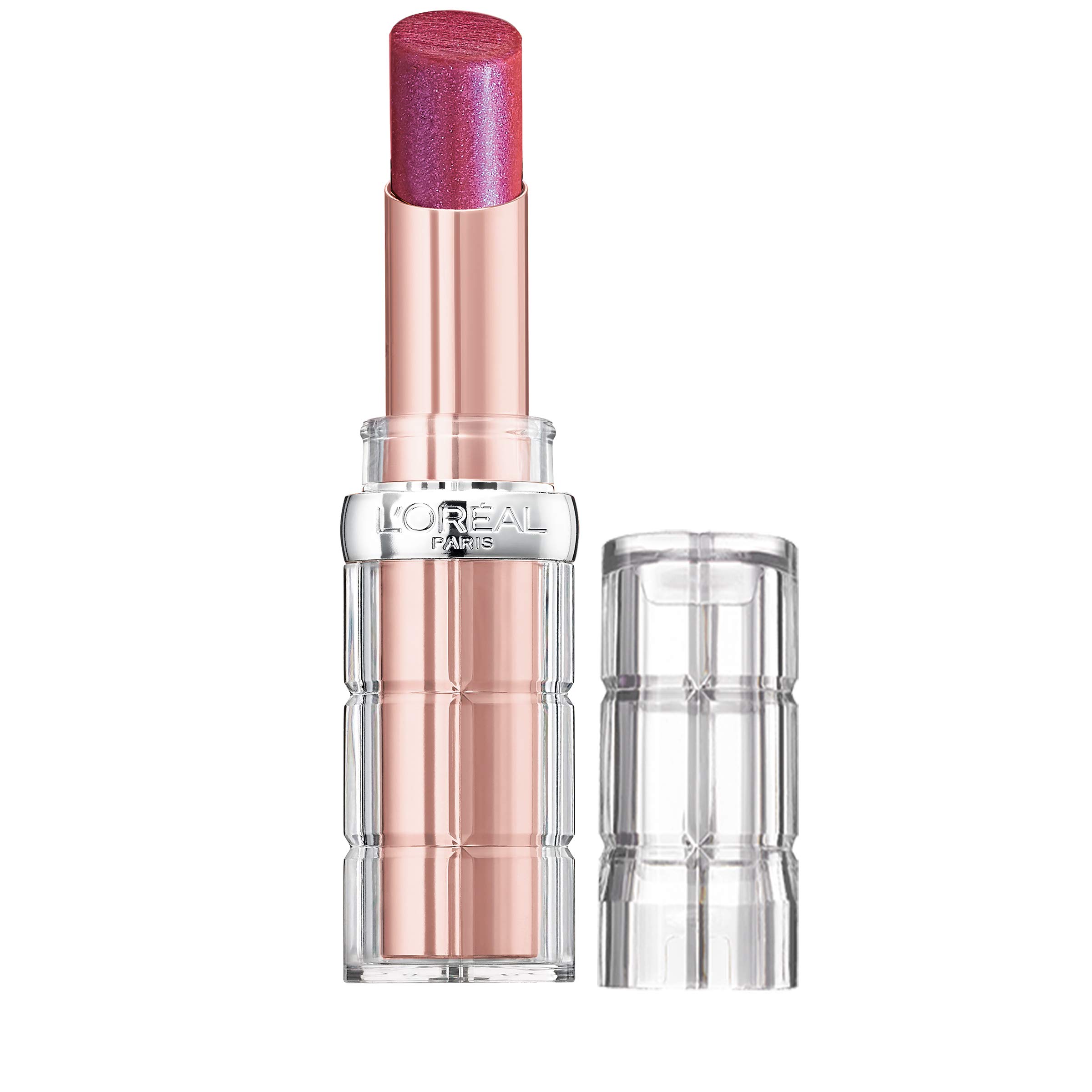 L'Oreal Paris Makeup Colour Riche Plump and Shine Lipstick, for Glossy, Radiant, Visibly Fuller Lips with an All-Day Moisturized Feel, Mulberry Plump, 0.1 oz.