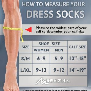 NEWZILL Compression Dress Sock (15-20 mmHg) for Men & Women - Cotton Rich Comfortable Socks - BEST Stockings for Business Casual, Running, Medical, Athletic, Edema, Diabetic (Nude, S/M)