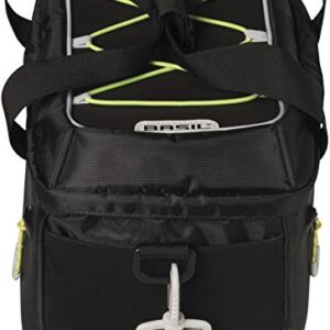 Basil, Miles MIK, Trunk Bag, 7L, Black/Lime