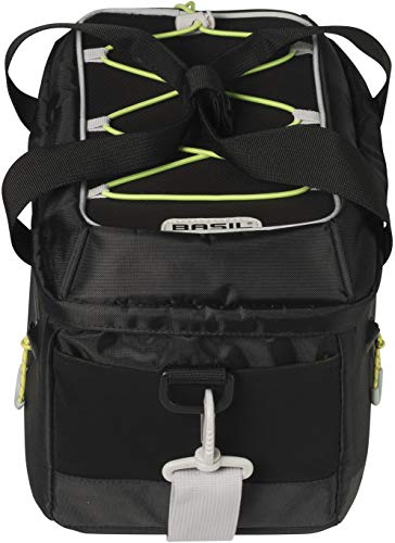 Basil, Miles MIK, Trunk Bag, 7L, Black/Lime