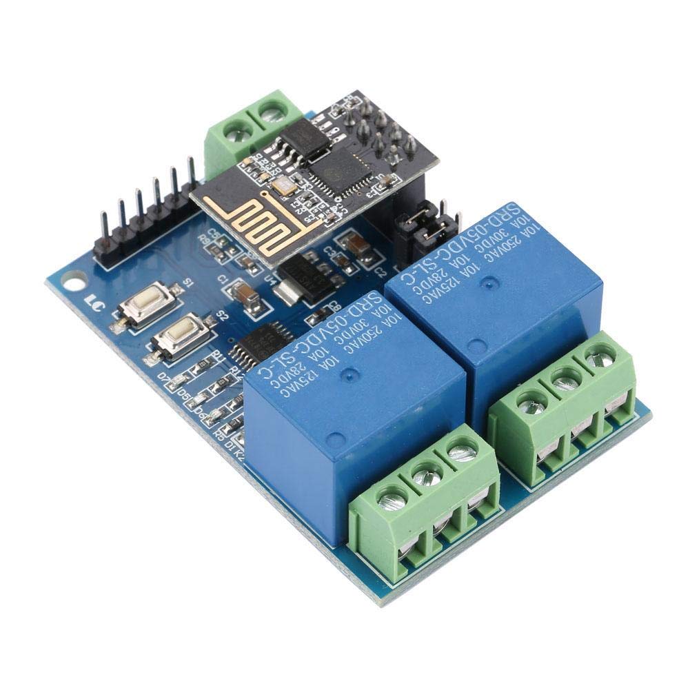 2 Channel Relay Smart Momentary Switch Relay Module for Smart Home Phone APP Remote Switch