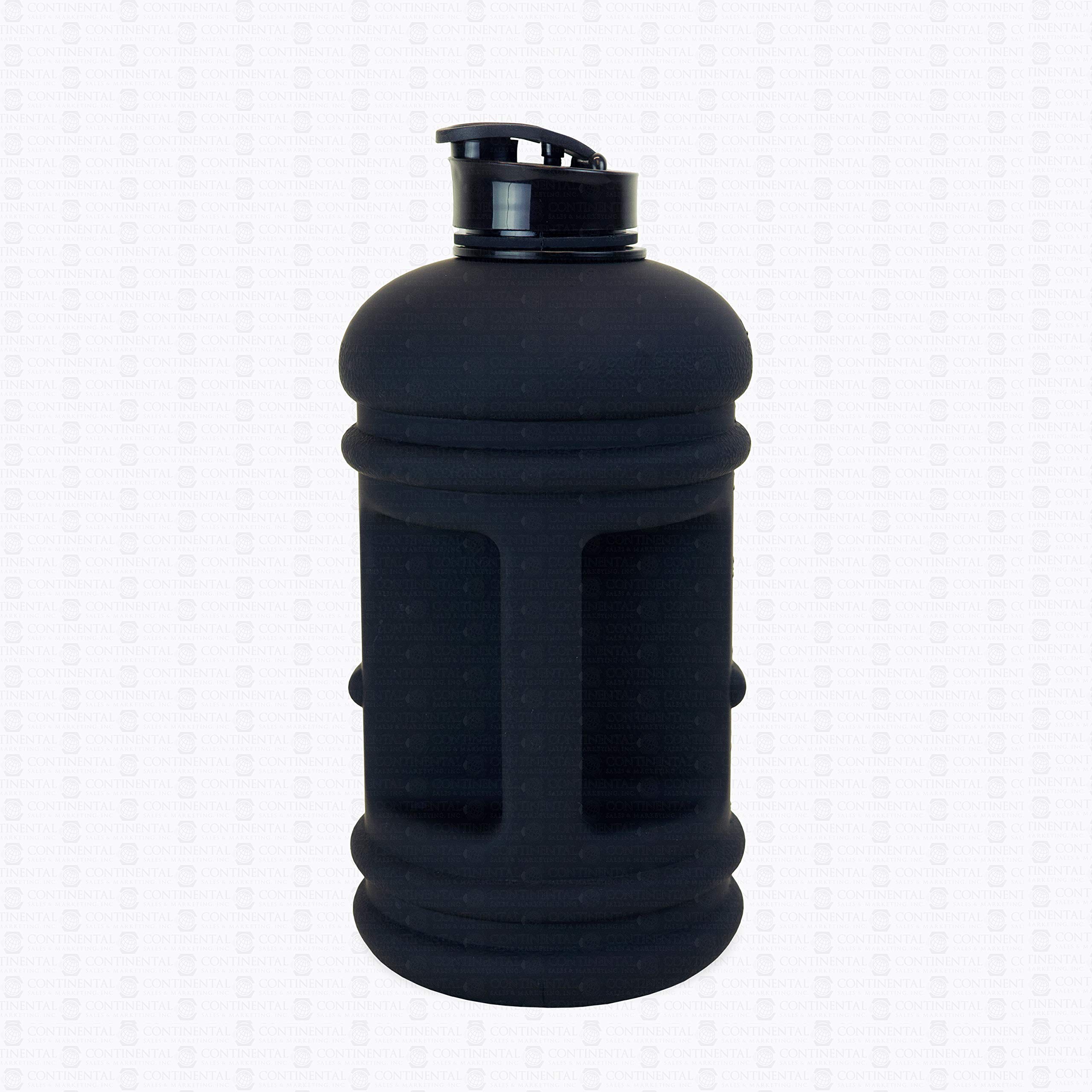 Aqua Jug Big Water Bottle, Dishwasher Safe BPA Free Drinking Water, Dark Knight Black 2.2L, Great for Gym Fitness Workout Sports Hiking and More