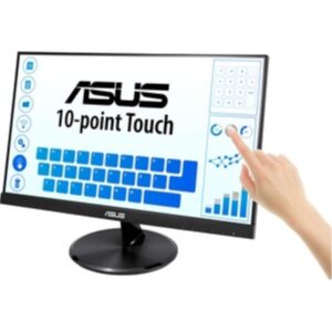 asus vt229h 21.5" monitor 1080p ips 10-point touch eye care with hdmi vga, black