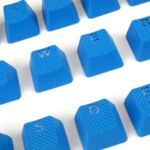 Rubber Gaming Backlit Keycaps Set - for Cherry MX Mechanical Keyboards Compatible OEM Include Key Puller (Sky Blue)