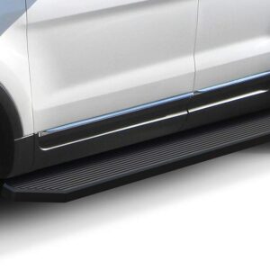 APS 6-inch Aluminum (Black Powder Coated Flat Style) Running Boards Nerf Bars Side Steps Compatible with Ford Explorer 2011-2019 4-Door