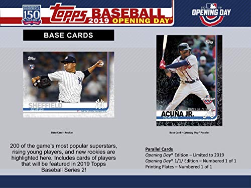 Topps 2019 Opening Day Baseball Retail Value Box