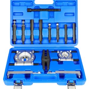 YOTOO Bearing Puller Set, 5 Ton Capacity Bearing Separator Kit with 2" and 3" Jaws, Wheel Hub Axle Puller Set, Heavy Duty Bearing Splitter Tool Kit with Case, Blue