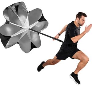 keypower running speed training 56" parachute with adjustable strap speed chute resistance running parachute for adults