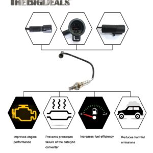 Oxygen Sensor Replacement downstream or upstream For Ford Mercury Lincoln Mazda compatible with 15719