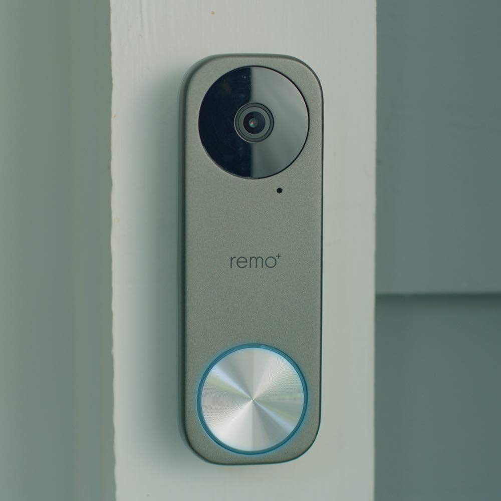 Remo+ RemoBell S WiFi Video Doorbell Camera with HD Video, Motion Sensor, 2-Way Talk, and Alexa Enabled (No Monthly Fees) (Free Cloud Storage)