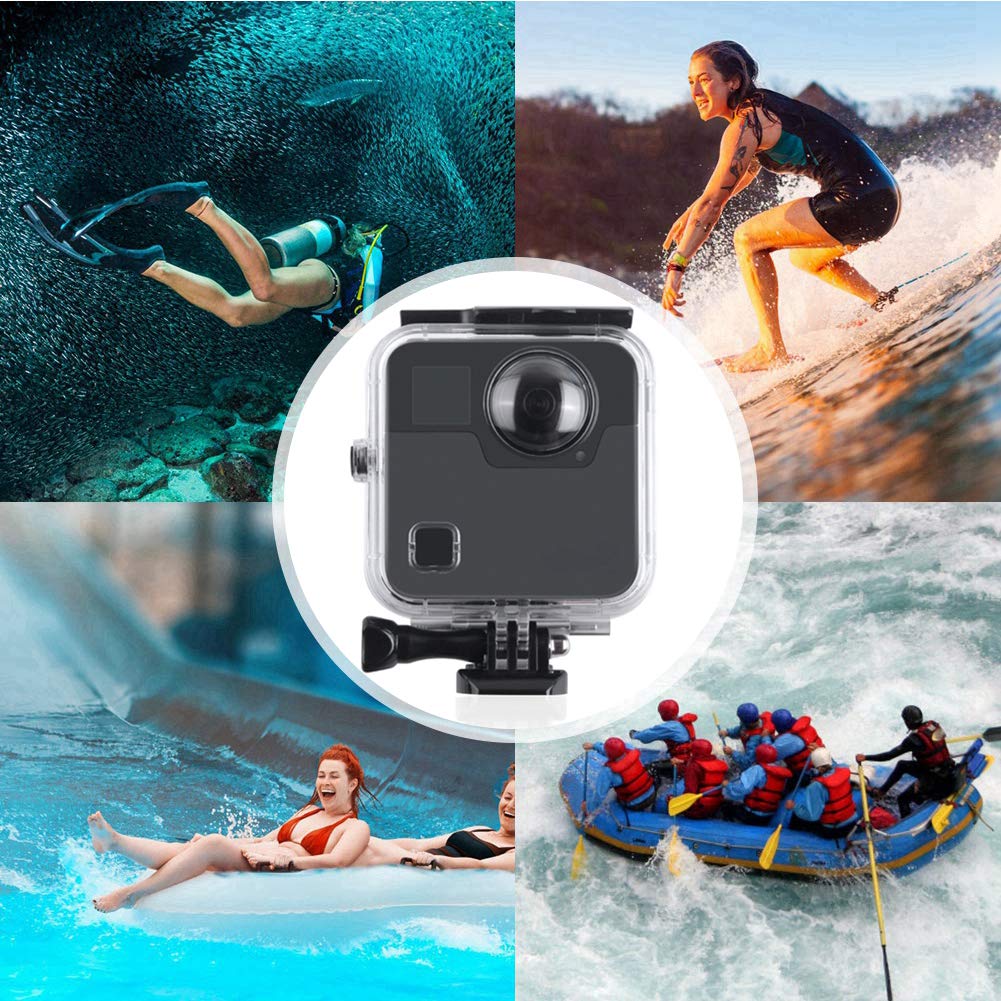 Waterproof Housing Case, 45M Underwater Protective Diving Case Housing Shell Replacement Cover for GoPro Fusion