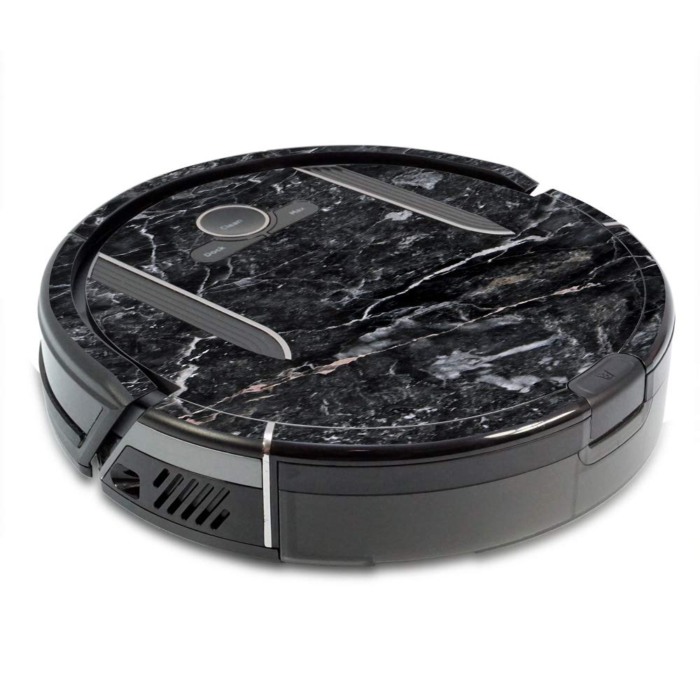 MightySkins Skin Compatible with Shark Ion Robot R85 Vacuum Minimal Cover - Onyx Marble | Protective, Durable, and Unique Vinyl wrap Cover | Easy to Apply, Remove, and Change Styles | Made in The USA