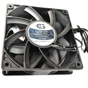 Coolerguys 12vDC Waterproof IP67 Fan (High Speed, 120x38mm)