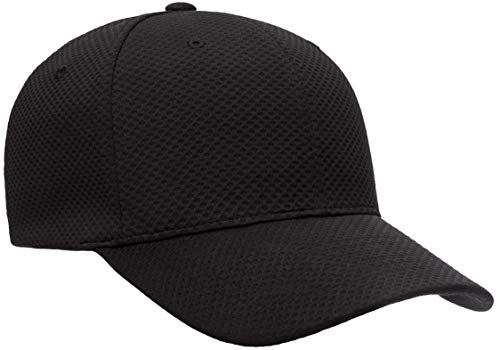 Flexfit mens Cool & Dry 3d Hexagon Jersey Hat, Black, Small-Medium US