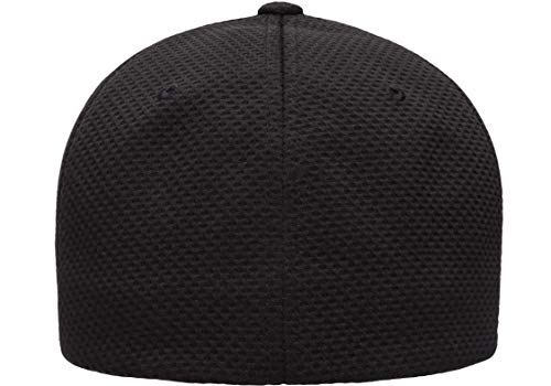 Flexfit mens Cool & Dry 3d Hexagon Jersey Hat, Black, Small-Medium US