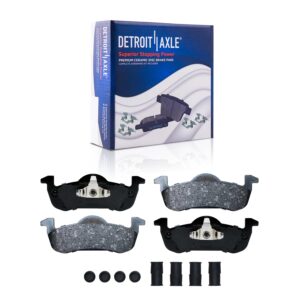 Detroit Axle - Brake Kit for 2007 2008 2009 Ford Expedition Lincoln Navigator Brakes Rotors and Ceramic Brake Pads Front & Rear Replacement