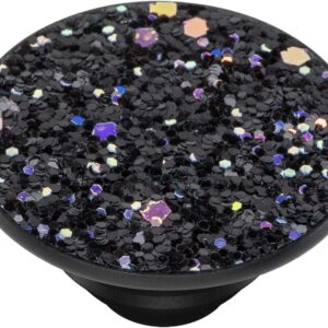 PopSockets Phone Grip with Expanding Kickstand, Glitter PopGrip - Sparkle Black