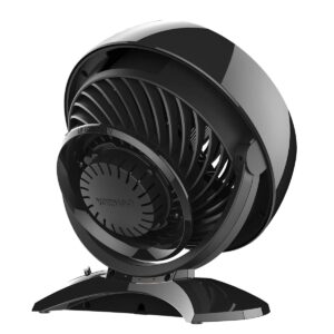 Vornado 5303 Small Whole Room Air Circulator Fan with Base-Mounted Controls, 3 Speed Settings, Multi-Directional Airflow, Removable Grill for Cleaning, Black