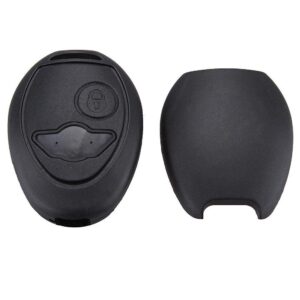 ORANDESIGNE Remote Key Fob Shell Replacement Uncut 2 Button Case Cover for Car Mini Cooper S R50 R53 2002-2005, Pack of 2