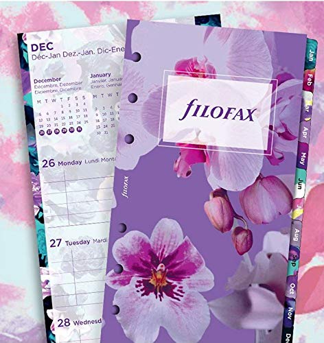 Filofax Personal Floral Illustrated 2020 Diary Refill Pack