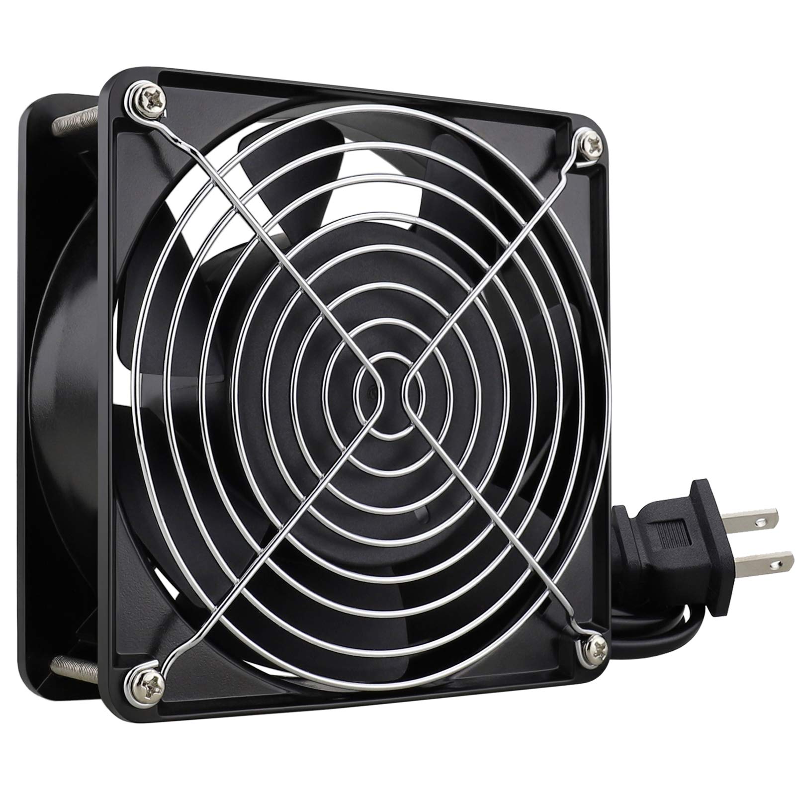 GDSTIME AXIAL Fan 12038, 110V 120V AC 120mm Fan, Ventilation Exhaust Projects Cooling Fan